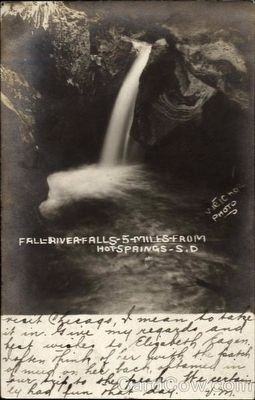 Fall River Falls, 5 miles from Hot Springs, S.D. image. Click for full size.