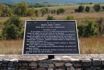 Ninth Army Corps Marker #1 image. Click for full size.