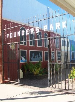 Founders Park Entrance. Click for full size. Founders Park Entrance image. Click for full size.