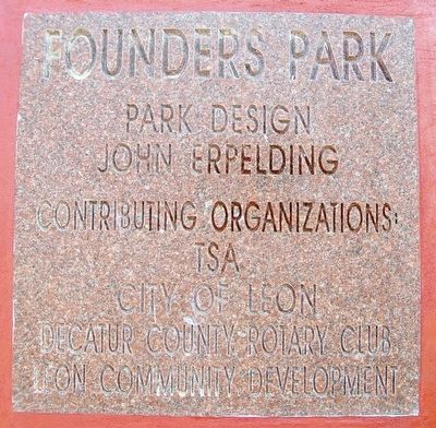 Founders Park Sponsor Marker. Click for full size. Founders Park Sponsor Marker image. Click for full size.