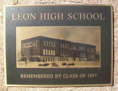 Leon High School Marker image. Click for full size.