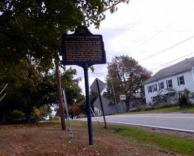 Sarah Mary Benjamin Marker. Click for full size. Sarah Mary Benjamin Marker image. Click for full size.