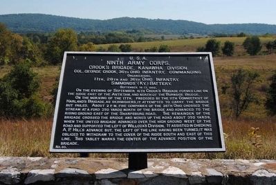 Ninth Army Corps Marker image. Click for full size.