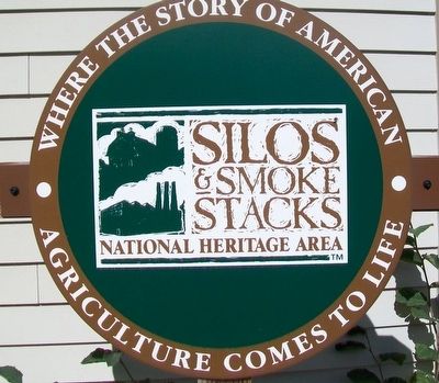 Silos & Smokestacks National Heritage Area Sign image. Click for full size.