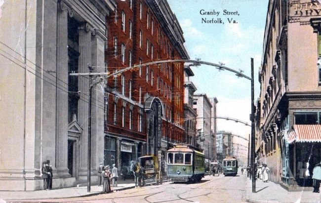 Granby Street about 1910 image. Click for full size.