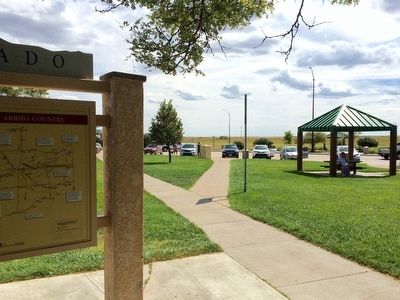 Marker located at I-70 rest area.. Click for full size. Marker located at I-70 rest area. image. Click for full size.