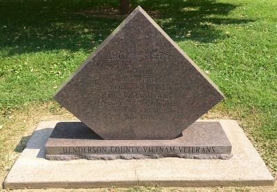 Henderson County Vietnam Veterans Memorial image. Click for full size.