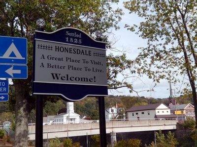 Settled 1825 Honesdale image. Click for full size.