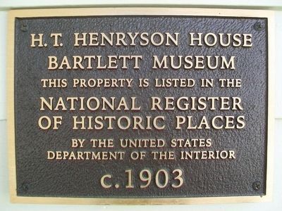 H. T. Henryson House NRHP Marker image. Click for full size.