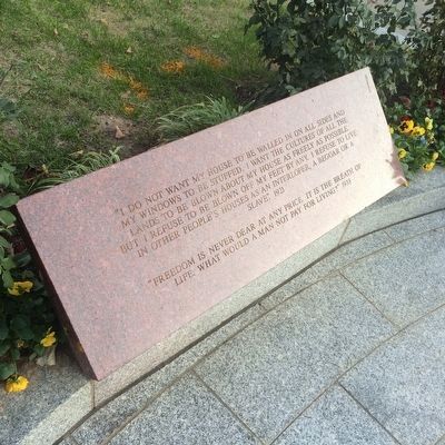 Mahatma Gandhi Memorial Marker image. Click for full size.