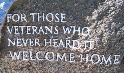 Dows Freedom Rock Veterans Memorial Marker image. Click for full size.