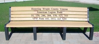 Dows Freedom Rock Veterans Memorial Bench. Click for full size. Dows Freedom Rock Veterans Memorial Bench image. Click for full size.