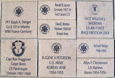 Dows Freedom Rock Veterans Memorial Pavers. Click for full size. Dows Freedom Rock Veterans Memorial Pavers image. Click for full size.
