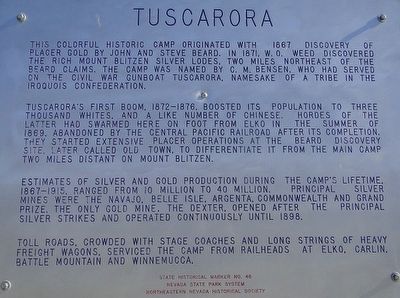 Tuscarora Marker image. Click for full size.