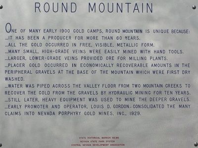 Round Mountain Marker image. Click for full size.