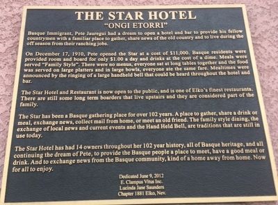 The Star Hotel Marker. Click for full size. The Star Hotel Marker image. Click for full size.
