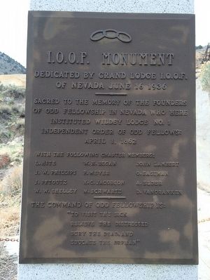 I.O.O.F. Monument Marker. Click for full size. I.O.O.F. Monument Marker image. Click for full size.