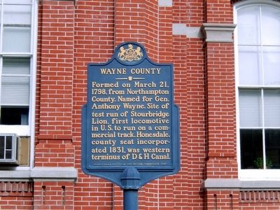 Wayne County Marker image. Click for full size.