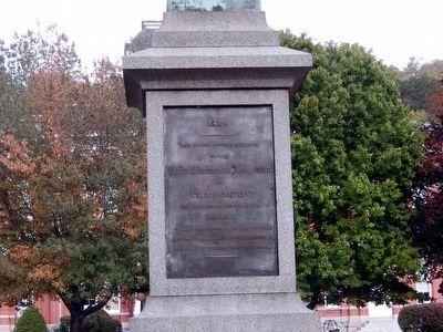 Civil War Monument Marker at the base image. Click for full size.