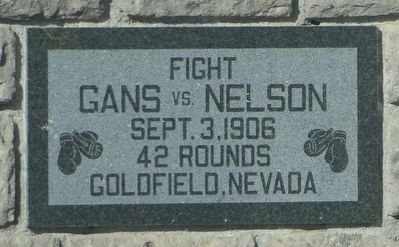Gans and Nelson Fight Marker image. Click for full size.