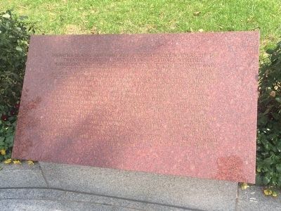 Mahatma Gandhi Memorial Marker image. Click for full size.