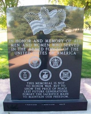 Veterans Memorial Marker. Click for full size. Veterans Memorial Marker image. Click for full size.