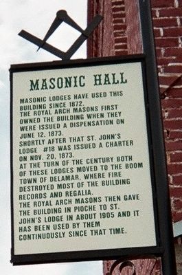 Masonic Hall Marker image. Click for full size.