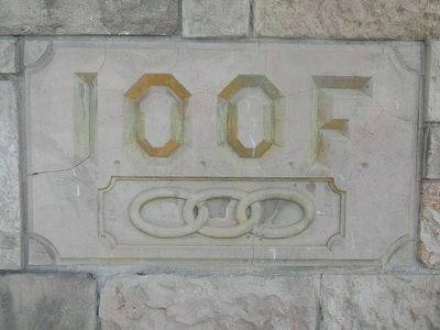 The I.O.O.F.Building Cornerstone image. Click for full size.