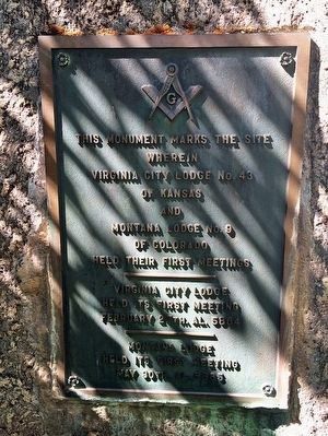 Site of First Masonic Meetings Marker image. Click for full size.