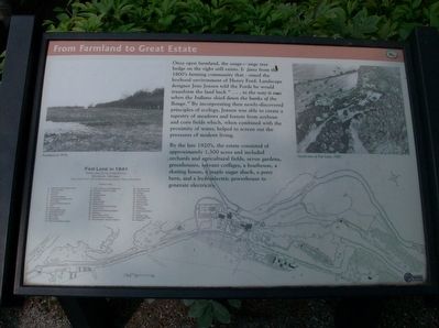 From Farmland to Great Estate Marker. Click for full size. From Farmland to Great Estate Marker image. Click for full size.
