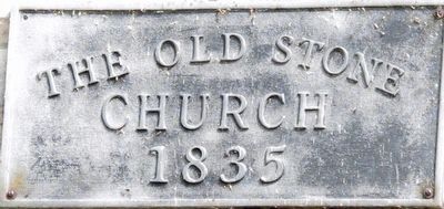 Old Stone Church Marker image. Click for full size.