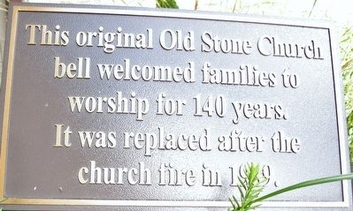 Old Stone Church Marker image. Click for full size.
