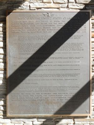 History of the United States of America Marker image. Click for full size.