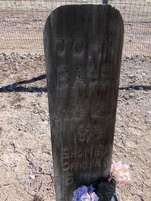 Pioche's Boot Hill - Grave of John Bass image. Click for full size.
