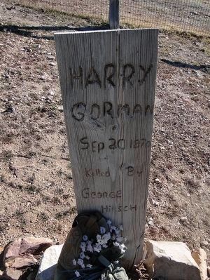 Boot Hill Cemetery - Grave of Harry Gorman image. Click for full size.