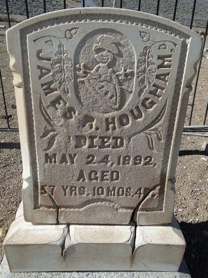 James R. Hougham Headstone - Died 1882 image. Click for full size.