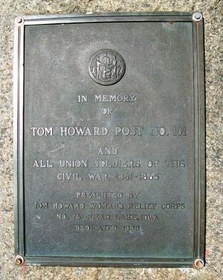 Civil War Memorial Marker. Click for full size. Civil War Memorial Marker image. Click for full size.