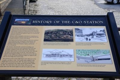 History of the C&O Station Marker image. Click for full size.