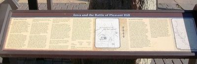 Iowa and the Battle of Pleasant Hill Marker. Click for full size. Iowa and the Battle of Pleasant Hill Marker image. Click for full size.