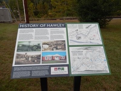 History of Hawley Marker image. Click for full size.