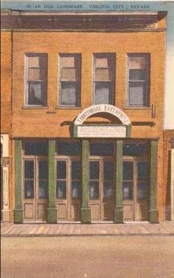 <i>An Old Landmark, Virginia City, Nevada</i> <br>The Territorial Enterprise Building image. Click for full size.