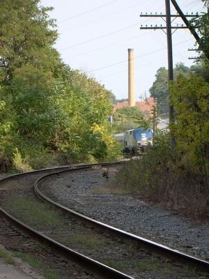 First View of Amtrak's westbound <i>Cardinal</i> from Staunton Station Platform image. Click for full size.