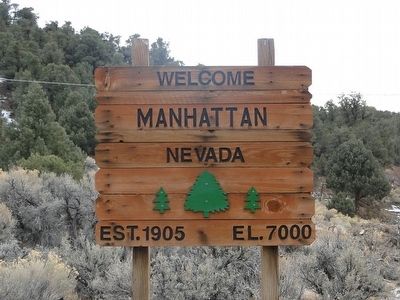 Welcome To Manhattan Nevada image. Click for full size.