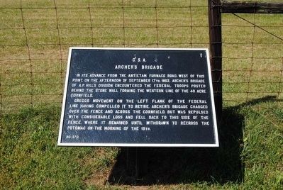 Archer's Brigade Marker. Click for full size. Archer's Brigade Marker image. Click for full size.