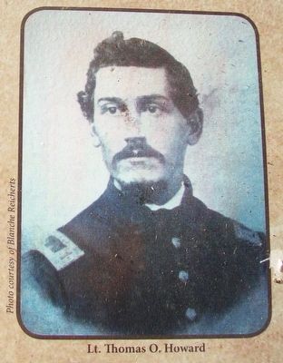 Lt. Thomas O. Howard Photo on Clear Lake in the Civil War Marker image. Click for full size.