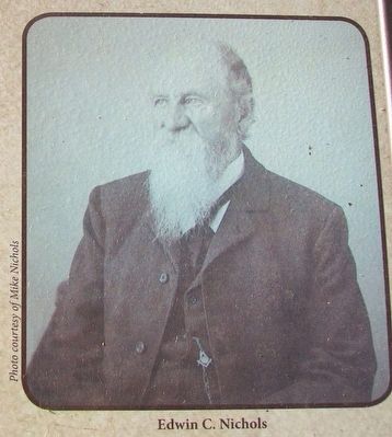 Edwin C. Nichols Photo on Clear Lake in the Civil War Marker image. Click for full size.