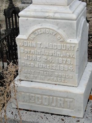 Gravestone for John T. McCourt image. Click for full size.