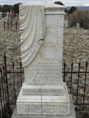 Gravestone for Adam Grierson image. Click for full size.
