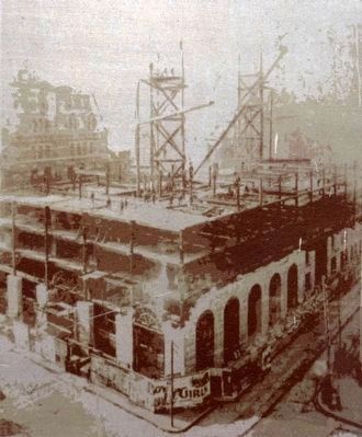 Construction of the Equitable Building, 1893. Click for full size. Construction of the Equitable Building, 1893 image. Click for full size.