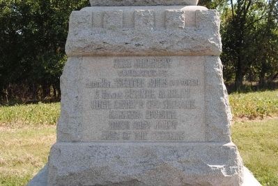 30th Ohio Volunteer Infantry Monument<br>Front Inscription image. Click for full size.
